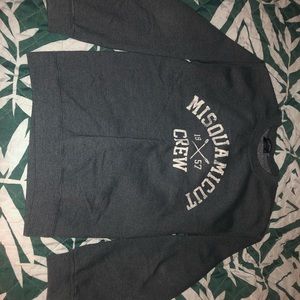 Misquamicut  grey crew neck